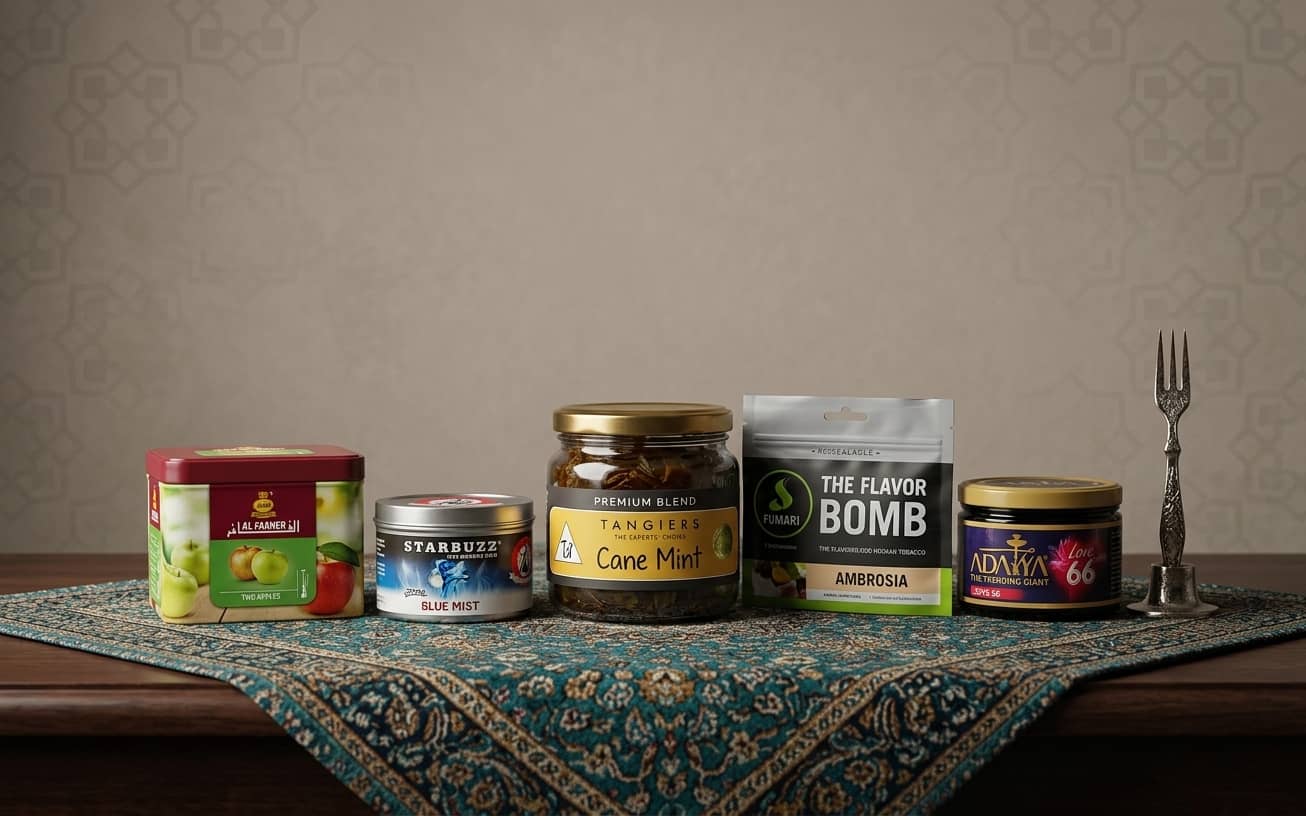 Curated hookah tobacco selection for balanced flavor experience